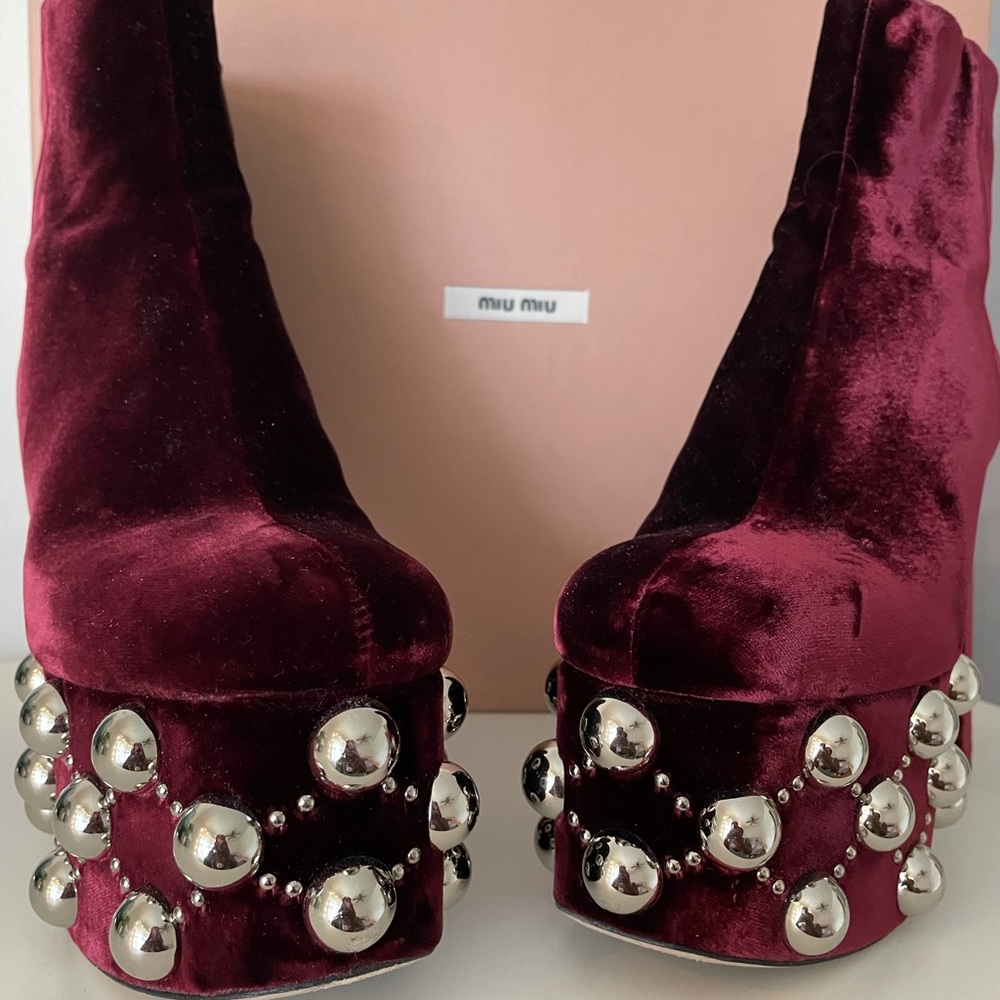 Miu Miu Platform Booties